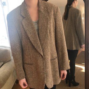 Tweedy wool blazer from Henri Bendel, fully lined